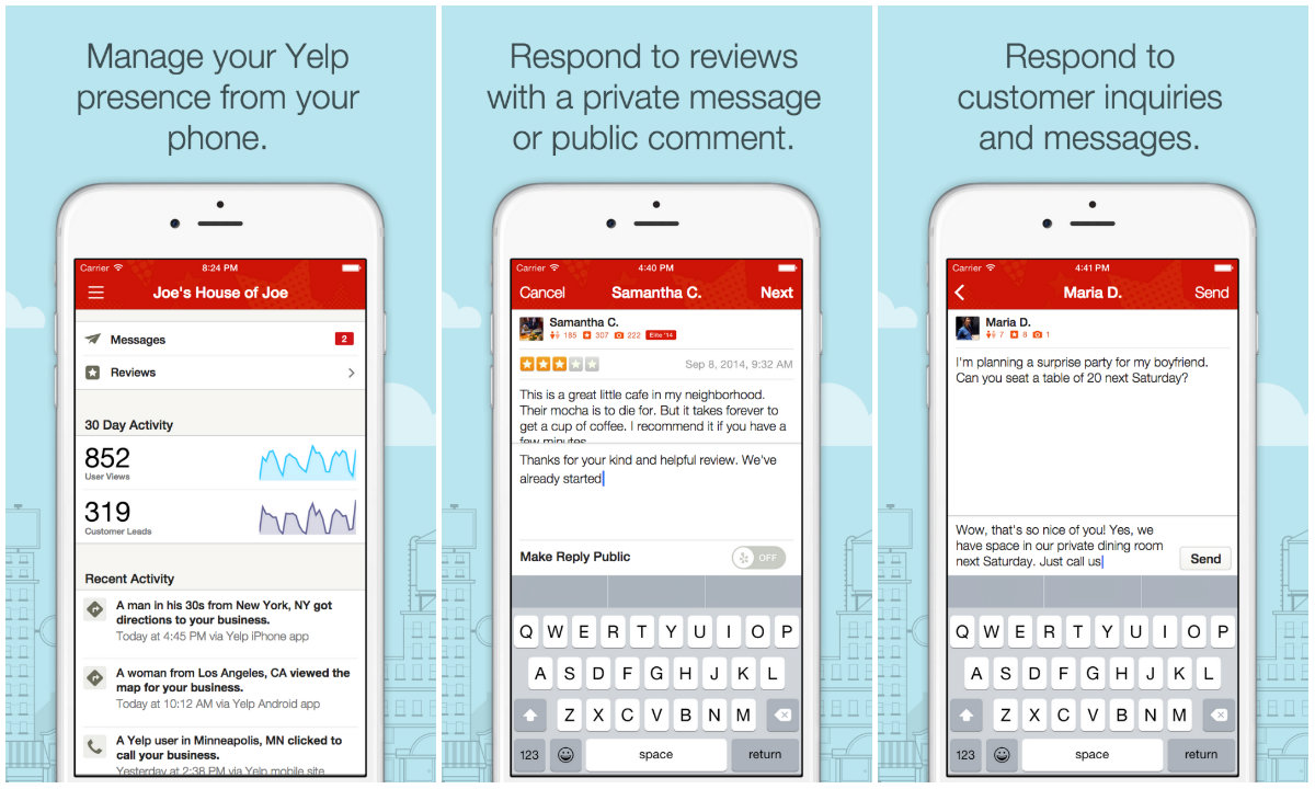 yelp app dementia friendly