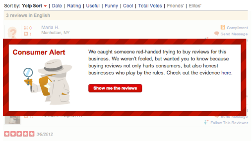 Yelp Consumer Alert Banner Image