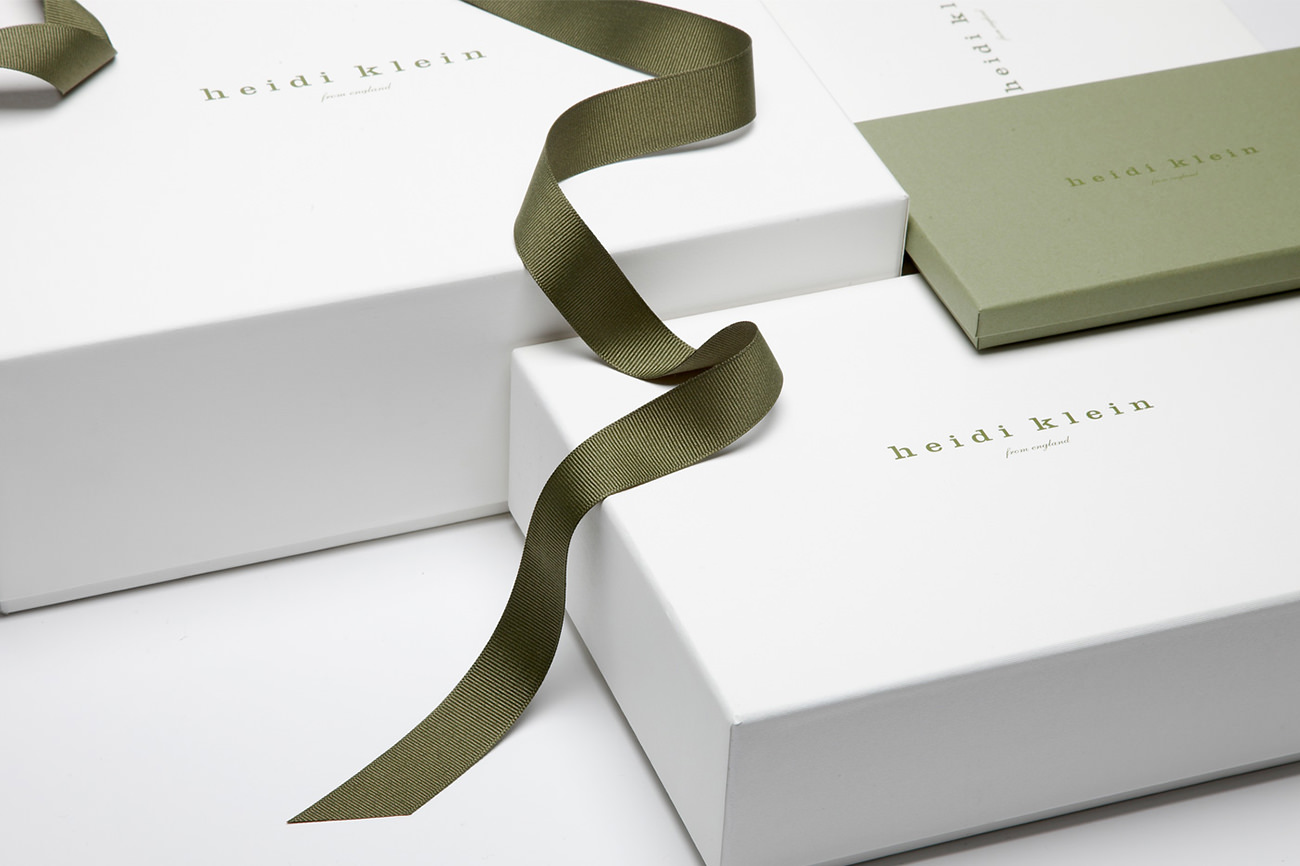 Packaging Heidi Klein - Marketing for clothing store