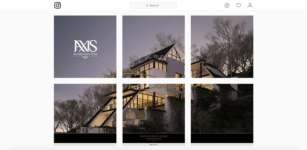 marketing for architects instagram example