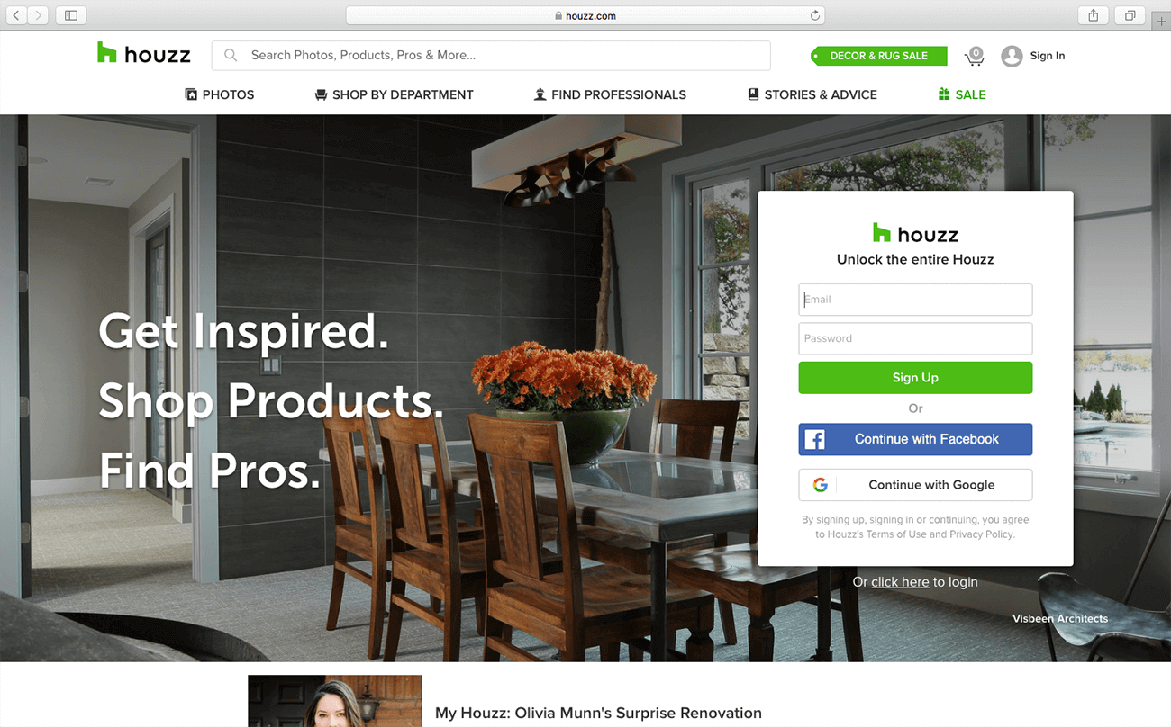 marketing for architects houzz