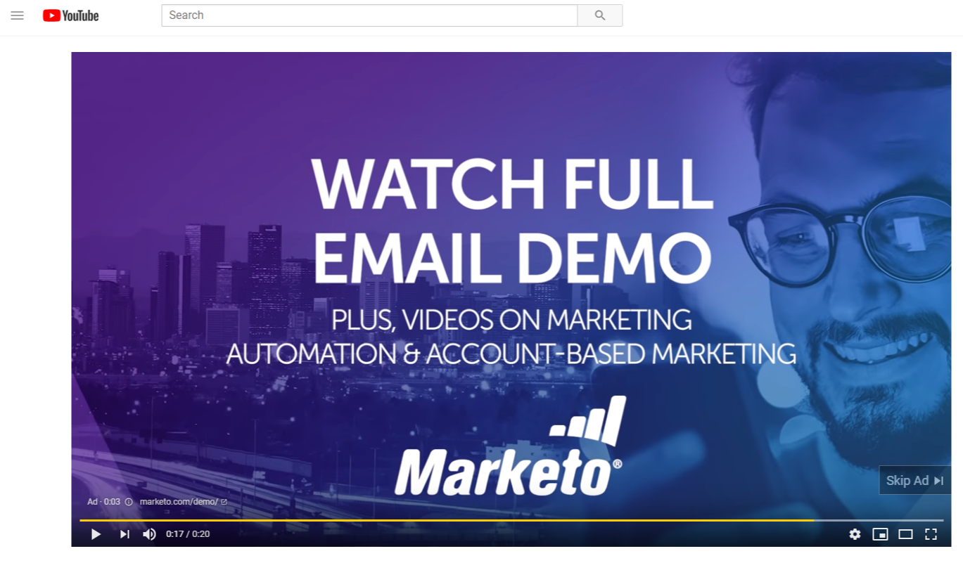 landing page anatomy for google ads campaign marketo video ad