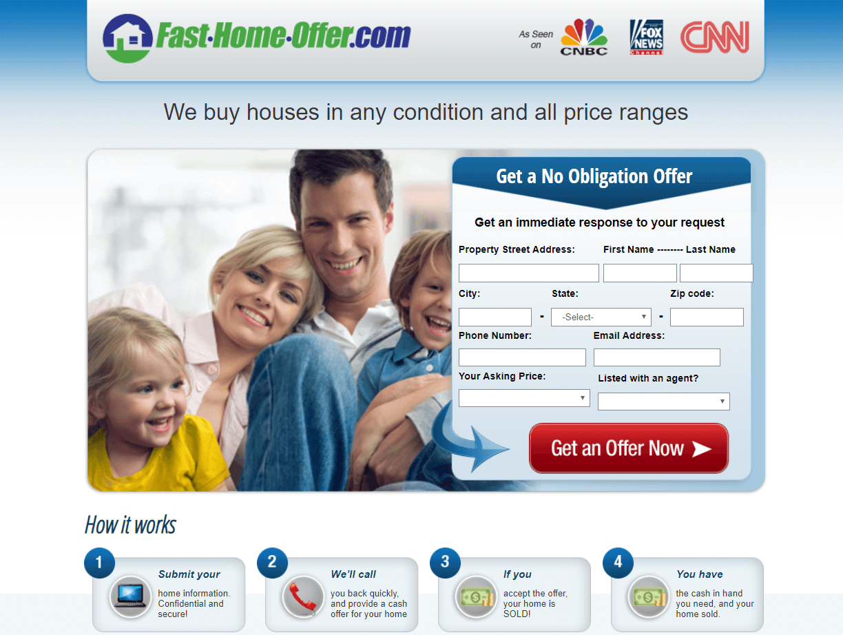 landing page for real estate what is your home worth