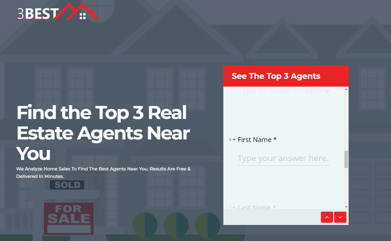 landing page for real estate 3 best