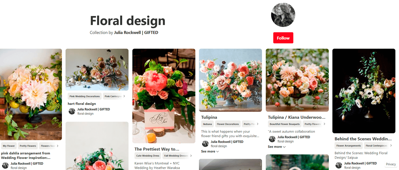 Marketing ideas for flower shops. Floral Pinterest.