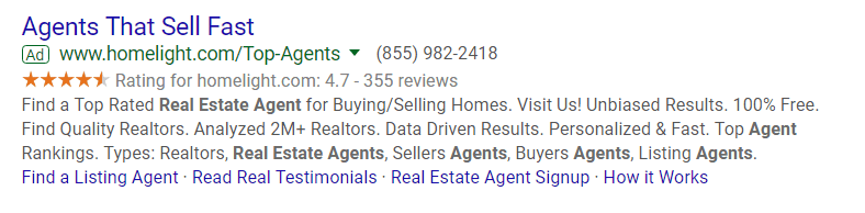 11-google-ads-for-real-estate-example-of-call-extension