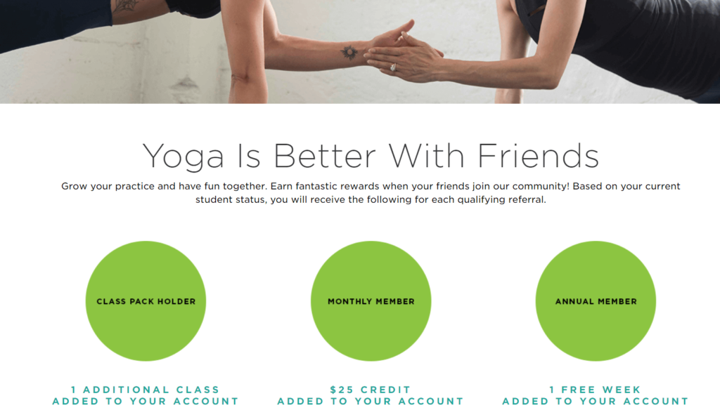 marketing para yoga ejemplo de programa de referencia