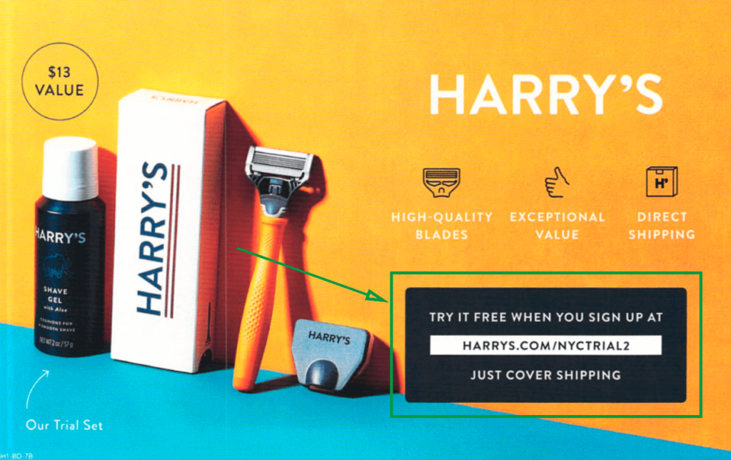 local magazine advertising Harry_s print ad