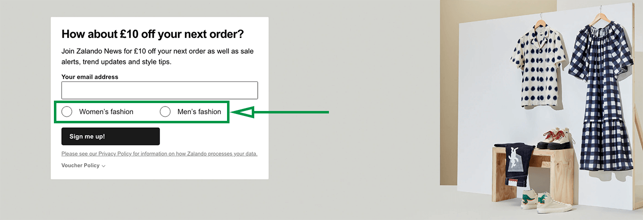 How to write a marketing plan. Zalando form.