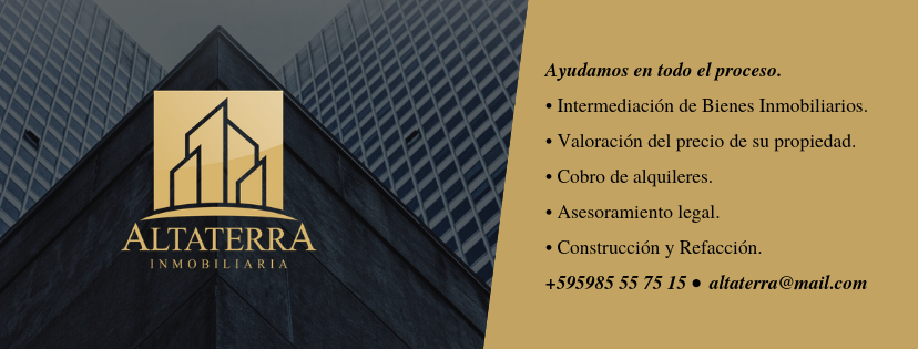 Altaterra Inmobiliaria. Servicios disponibles.