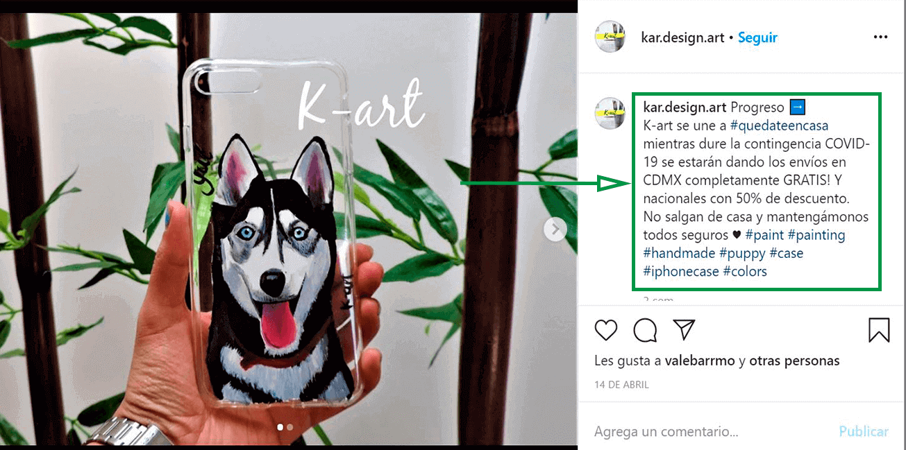 Cómo ganar seguidores en Instagram. Ejemplo de K-art