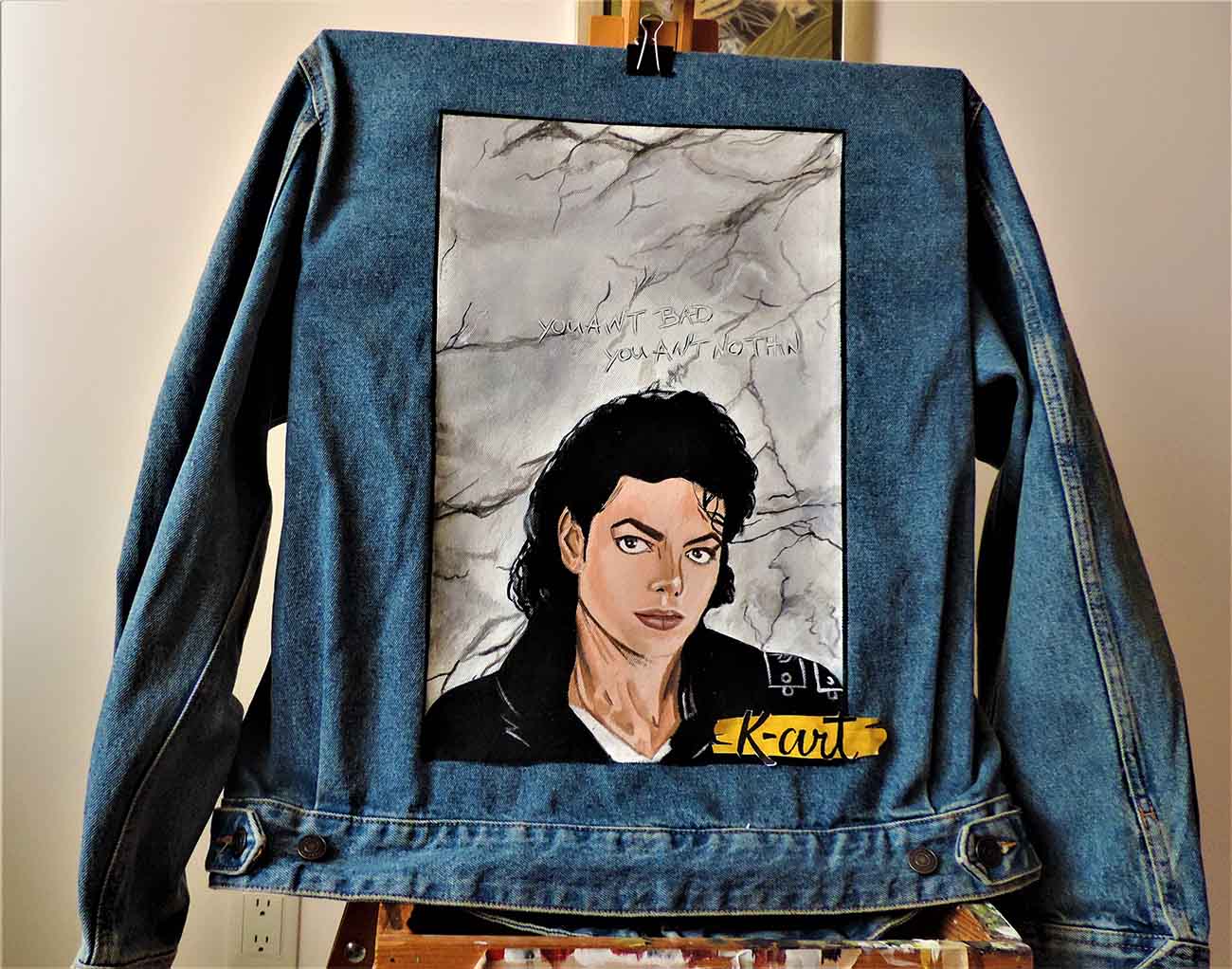 K-art. Chaqueta con diseño de Michael Jackson